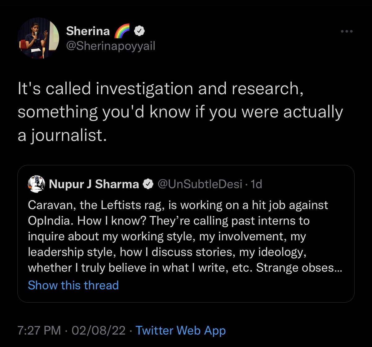 Nupur J Sharma tweet media