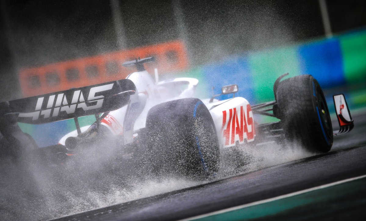 There’s just something about F1 cars in the rain 😮‍💨 #HaasF1 #HungarianGP