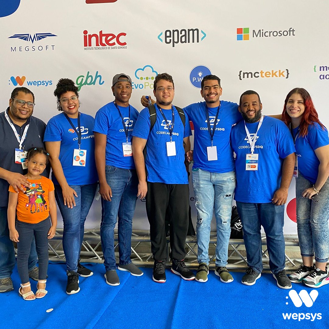 Wepsys's tweet photo. Nos acompañó todo nuestro equipo tecnológico con el fin de que pudieran nutrirse de conocimientos y conectar con colegas y grandes expertos de la tecnología de la información. 👨‍💻
 #CodeCampSDQ #Wepsys #TIC #DominicanDevelopers @CodeCampSDQ https://t.co/irXiw9CE4S