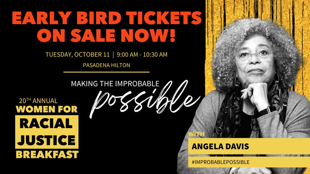 Don't forget: early bird tix for our Women for Racial Justice Breakfast are available for a limited time. Now, more than ever, we need to continue our fight for women empowerment. JOIN US! #improbablepossible #racialjustice #womenempowerment l8r.it/MoBS