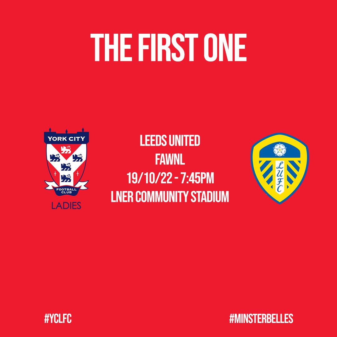 𝙏𝙝𝙚 𝙣𝙚𝙬𝙨 𝙮𝙤𝙪’𝙫𝙚 𝙖𝙡𝙡 𝙗𝙚𝙚𝙣 𝙬𝙖𝙞𝙩𝙞𝙣𝙜 𝙛𝙤𝙧!

We are delighted to announce we will face Leeds United at the LNER Community Stadium! 

Come and support the #MinsterBelles in our history making season!

#YCLFC #HerGameToo #JustTheBeginning