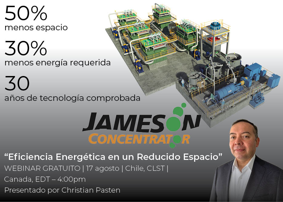 GlencoreTech's tweet photo. Aprenda como reducir su OPEX y aumentar la productividad en este WEBINAR GRATUITO, “Concentradora Jameson: Eficiencia Energética en un Reducido Espacio” - Chile, CLST | Canadá, EDT 4:00pm; martes 16 de agosto. Idioma Español.

¡Regístrese ahora!  https://t.co/cM3ljDDkWI https://t.co/482BZopawd