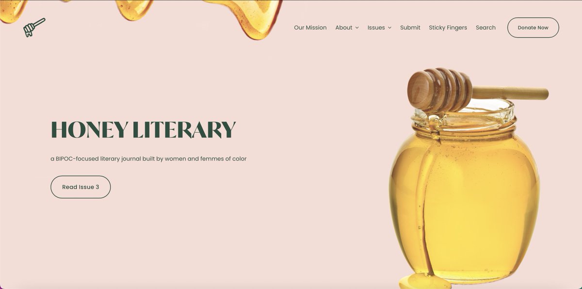 💛🍯 WE HAVE A NEW WEBSITE!!!!! 🍯💛 designed by the one and only Lauren Chen!! 

Coded by the amazing <a href="/christinamgia/">Tina 🍵</a> and @mfastel!! 

HONEYS, we've been busy bees 🐝 all summer, waiting to unveil this to you! + our new site is 100% accessible!

honeyliterary.com