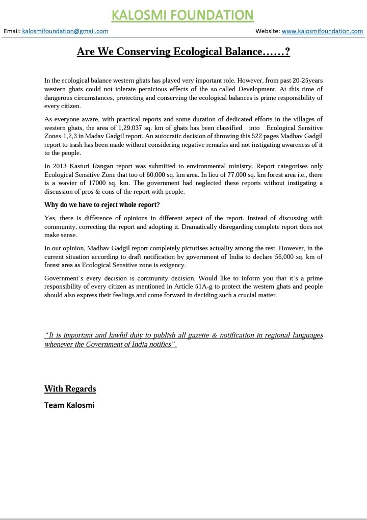 kalosmi_f's tweet photo. Its already too late, please look into the issue and act according to your opinion.
@CMofKarnataka 
@moefcc 
#savewesternghats https://t.co/DtT3nqiKgX
