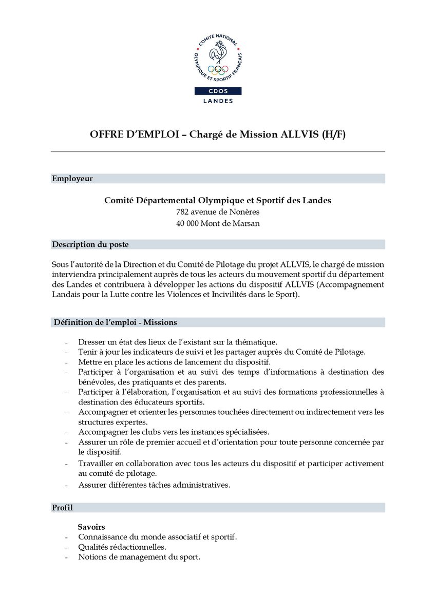 CDOS Landes tweet media