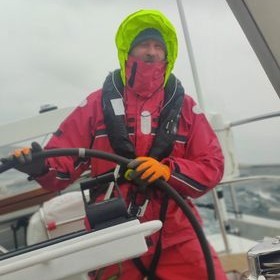 Anasailing's tweet photo. Our former student Igor Sundic went to Norway in June. The photo in ANA t-shirt was taken near glacier Svartisen (Norway) inside the Arctic circle... Is it the northernmost point among ANA's students reached by sails? 
#anasail #sailing #artcticsailing #proudofourstudents https://t.co/yaJ3UNCwra