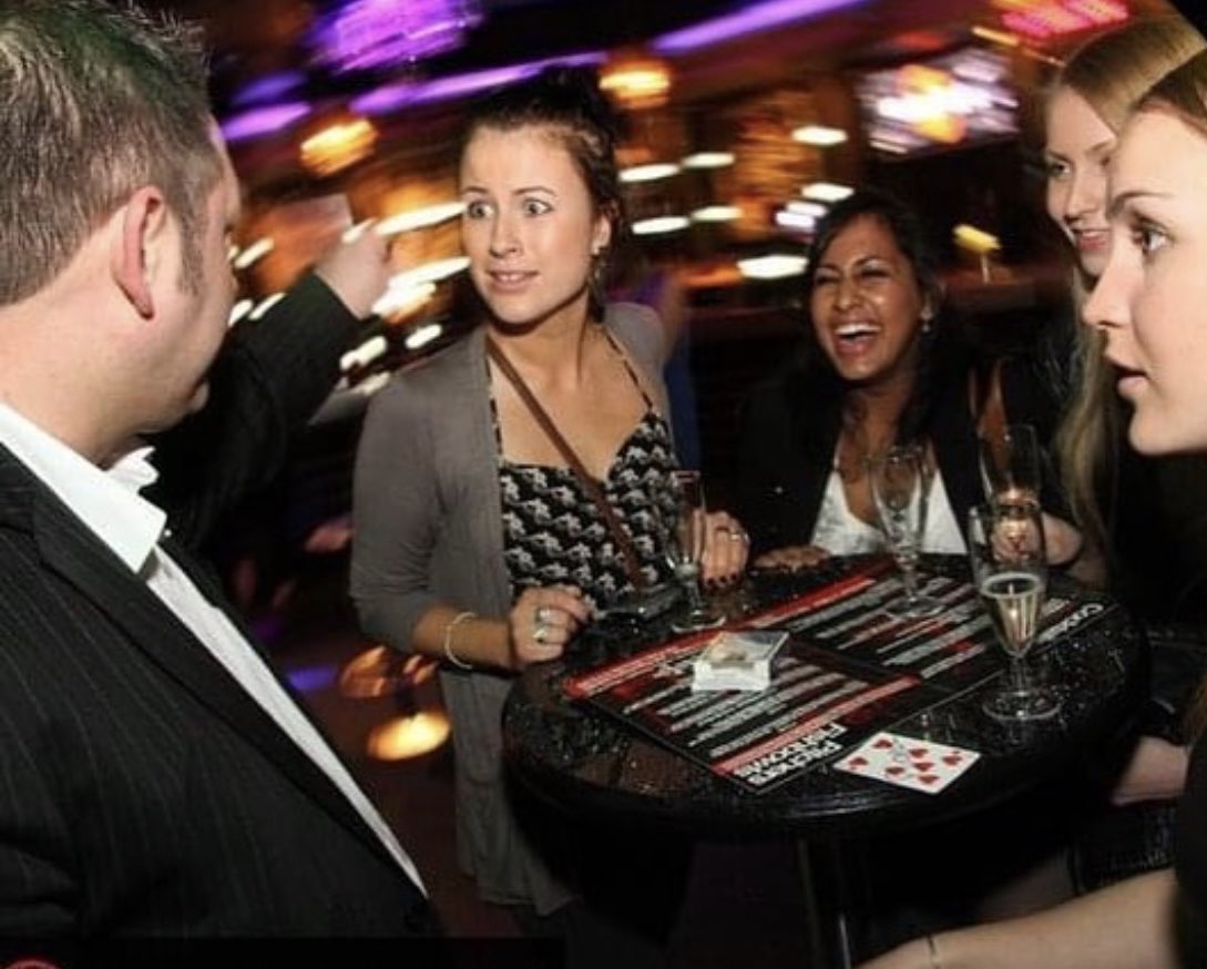 Adrian__Hurley's tweet photo. Love the reactions I get from performing magic in Restaurants, corporate events &amp; Brunches here in Dubai.
#closeupmagic #brunch #corporateevents #dubaimagician #restaurant #dubai https://t.co/bOyQe7gbaA