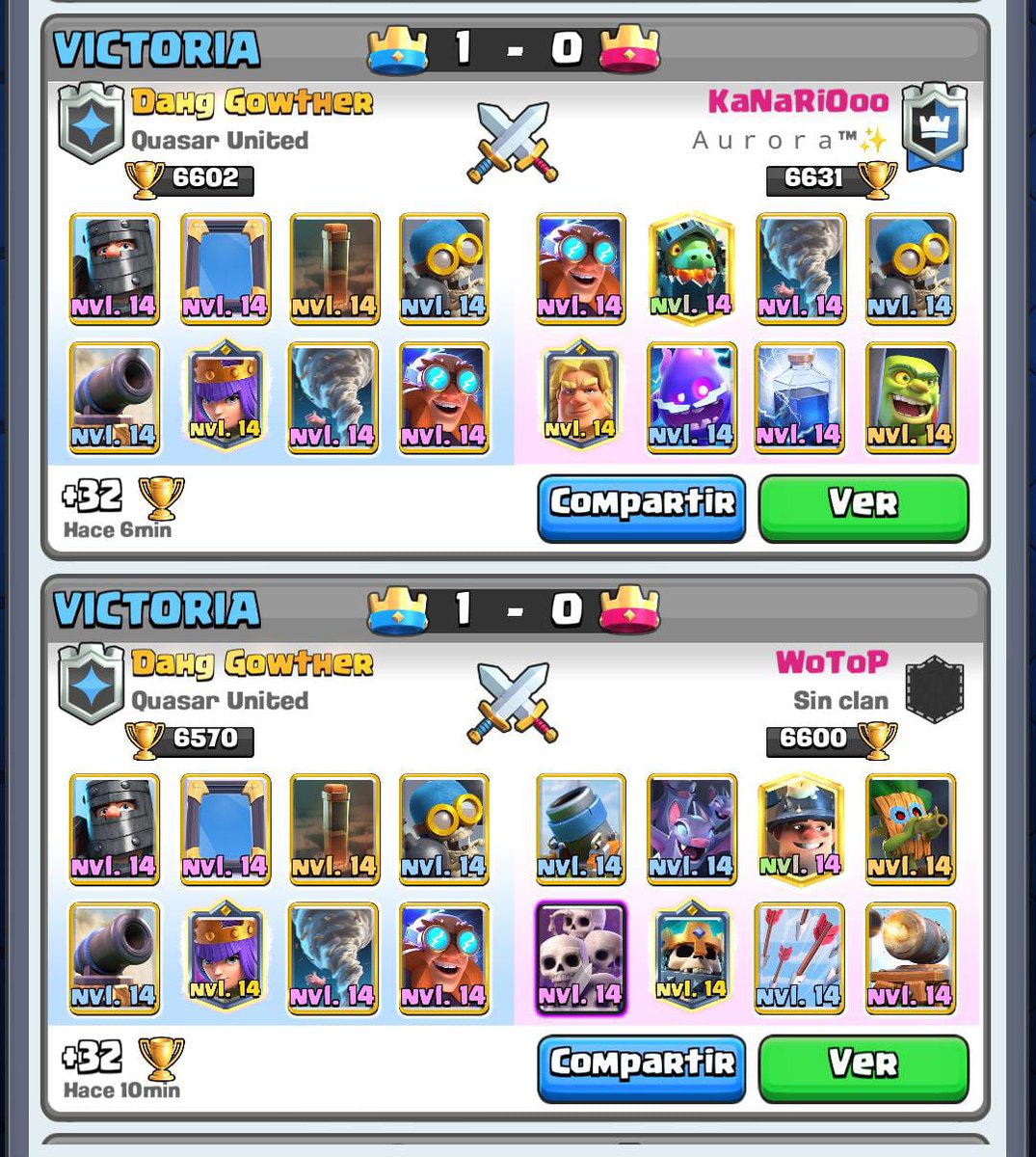 2 más a la lista 👇 
#ClashRoyale