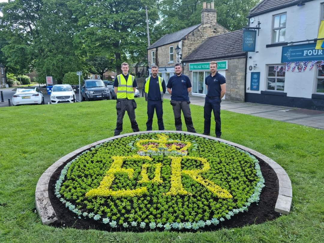 Another week, another carpet bed delivery!. This week we have Cramlington Town Council's wonderful display. Situated at the heart of the town alongside local hotspots and facilities, it will no doubt be enjoyed by hundreds of people throughout the season!