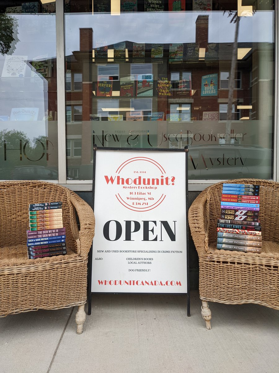 whodunitwpg's tweet photo. And we're open once again, just in time for another #newreleasetuesday!

Here's hoping you all had a fun and/ or restful long weekend, we are looking forward to seeing you all stop by the store!

#newrelease #newbooks #bookstagram #indiebookstore #shoplocalmb https://t.co/OLEAq4X0Ju