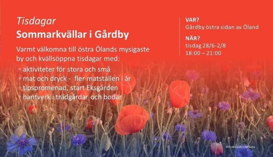 rmssgif's tweet photo. Ikväll är sista chansen till Sommarkvällar i Gårdby. 
Kom och besök och avnjut en delikat grillad korv vetja. 😁 https://t.co/NqWvL5tJJR