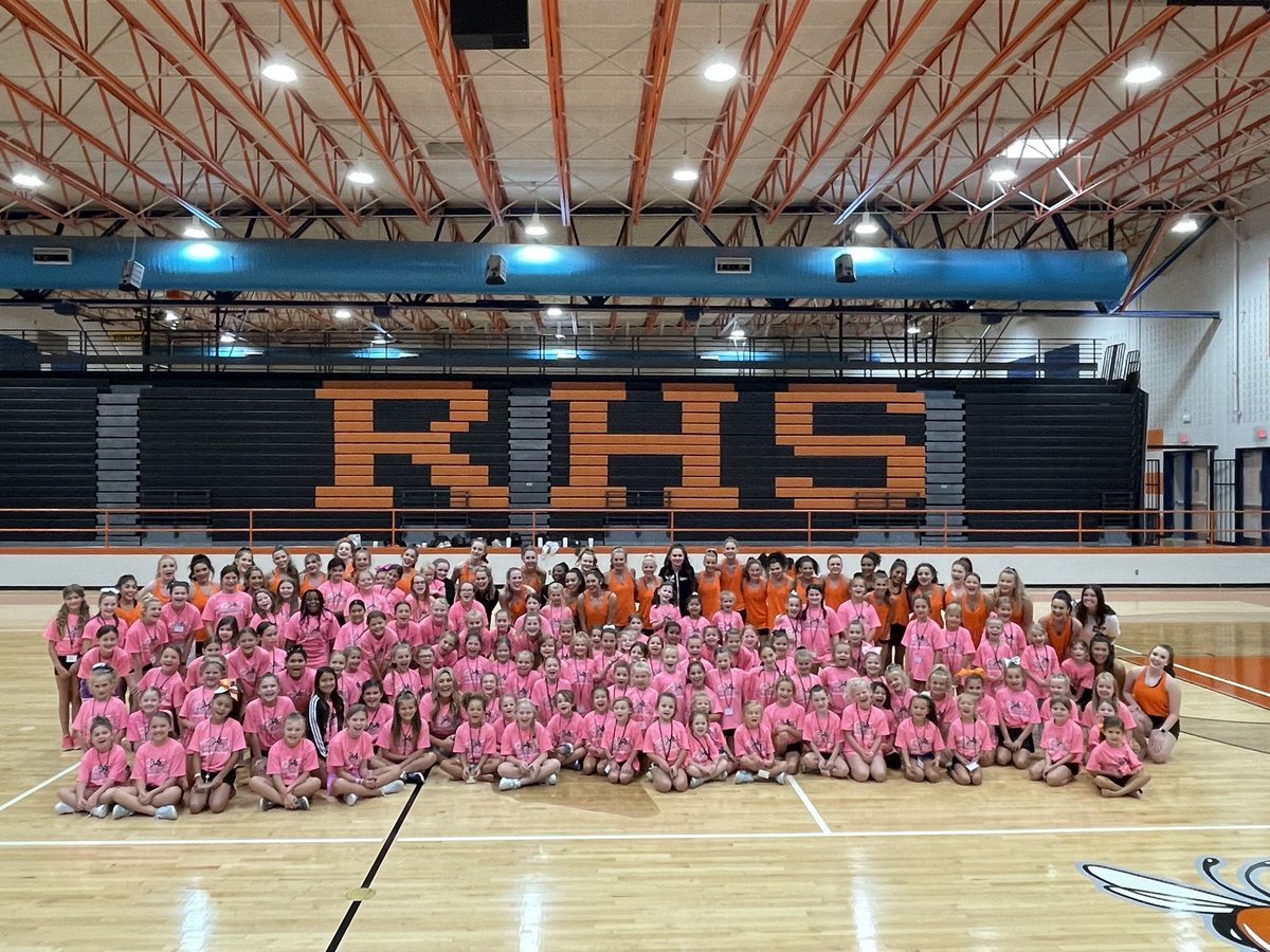 RHS Drill Team finishing their last day of the RHS youth dance camp! <a href="/rockwallschools/">Rockwall ISD</a> <a href="/Rockwall_HS/">RockwallHighSchool</a> <a href="/RHSStingerettes/">RHS Stingerettes</a>