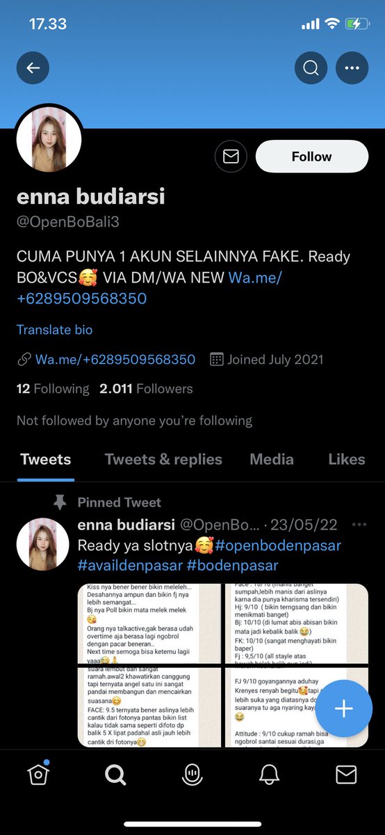 PremadiBima's tweet photo. Awas penipu BO. Buat yg cari BO an hindari nama ini Enna Budiarsih Rek Mandiri 1080023992549. Penipu. Sudah banyak korban. Nama aslinya Rizal Rahman, kadang pake rek an Annisya Putri. Hindari dan laporkan. Kalo bisa cari yg cash aja di room.

#penipu #penipuBO #BOpenipu #BO https://t.co/oaSBWajF8n