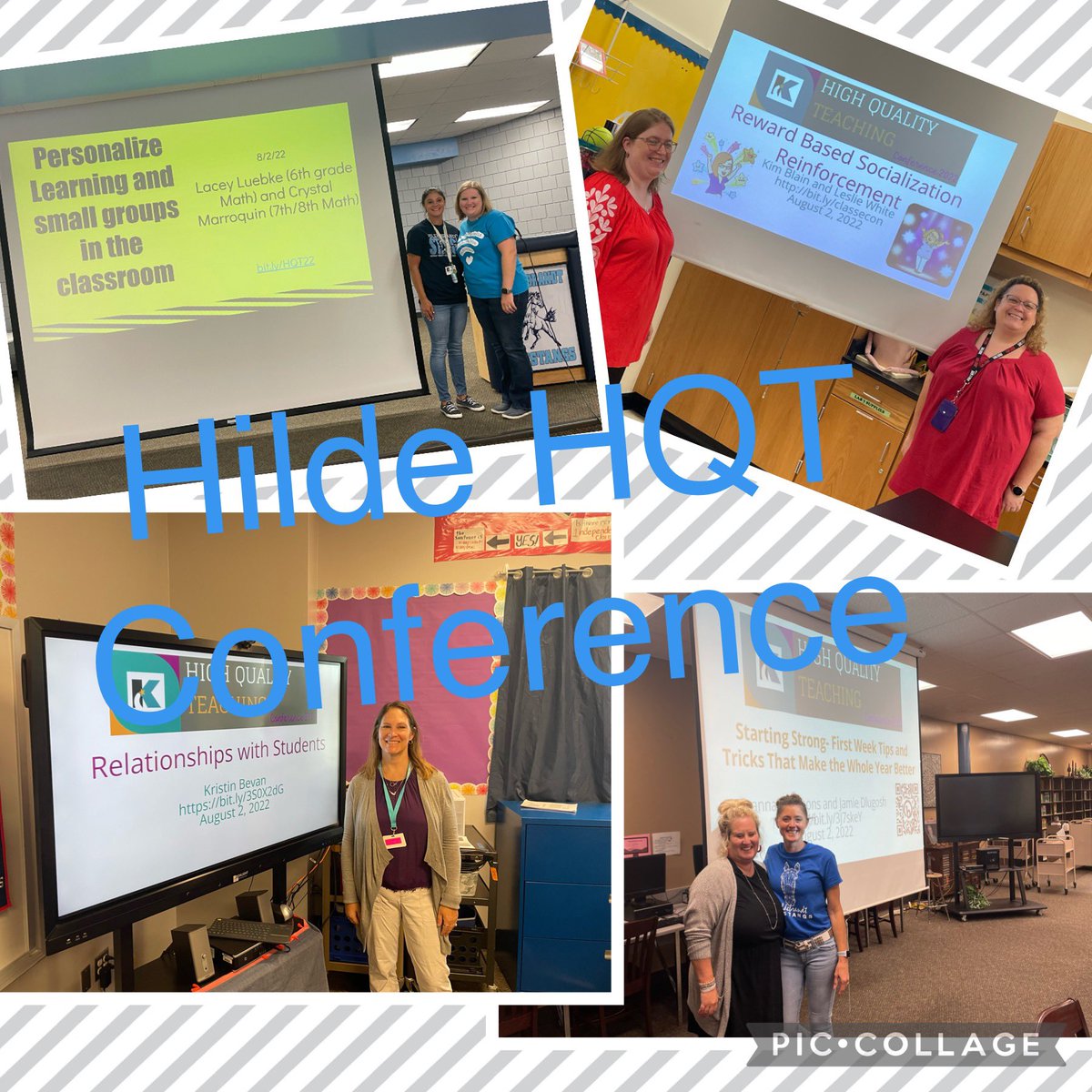 HildebrandtKISD's tweet photo. We are finding our #HildeJoy with some of our teacher leaders presenting at our 2022-2023 HQT conference. They are sharing their passion for being forever learners. 🐴💙 #HildeHasHEART https://t.co/0cD7yWuGKr