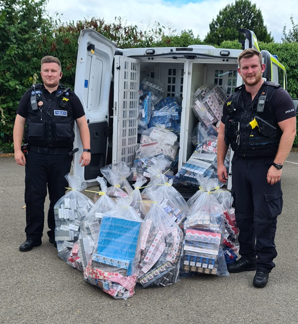 Our officers were out in #Evesham this afternoon with <a href="/EveshamCops/">Evesham SNT</a> visiting a shop we've seized #illegaltobacco from a number of times in the last 12 months
Yet more illegal tobacco found &amp; seized
Also found &amp; seized non-compliant Vapes
<a href="/worcscc/">Worcestershire County Council</a> <a href="/WychavonComDev/">Wychavon Com-Dev</a> <a href="/HuddlestonNigel/">Nigel Huddleston MP</a>
