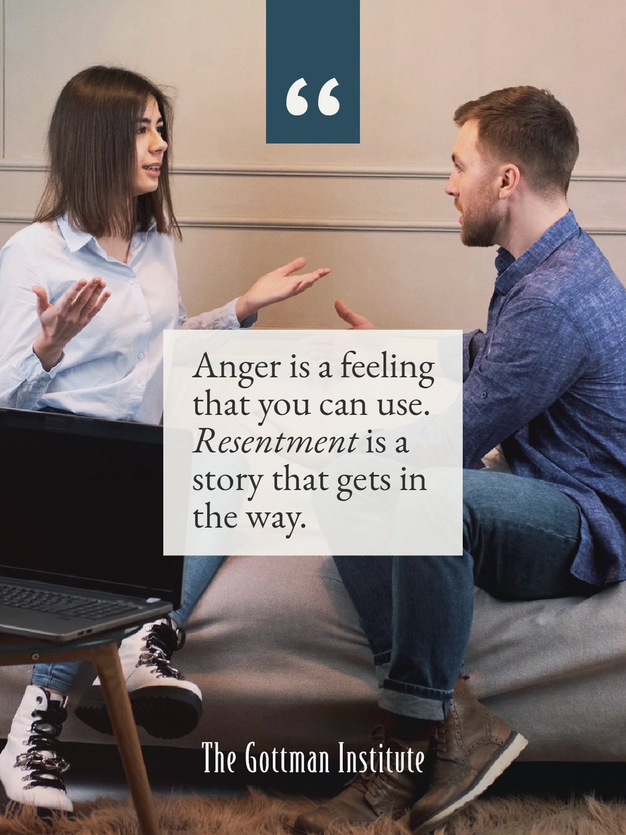 GottmanInst's tweet photo. When a relationship experiences conflict, it is common to get stuck in an attack/defend pattern. Understanding the differences in anger and resentment, however, can help get you out of these patterns.
Learn more on the #GottmanRelationshipBlog https://t.co/2VdwiNpiU4 https://t.co/bZIOzuNMkf