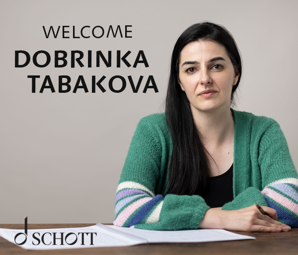 Schott Music London is delighted to announce the signing of Dobrinka Tabakova to the Schott Music Group’s renowned international roster of composers.

Welcome <a href="/Dobrinka_T/">Dobrinka Tabakova</a>!

Discover more here: schott-music.com/en/person/dobr…