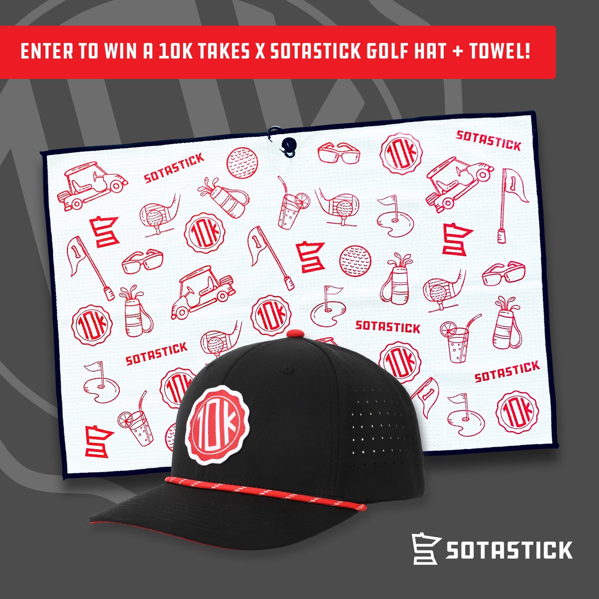10,000 Takes (@10k_takes) on Twitter photo 🚨10K + <a href="/SotaStickCo/">SotaStick™</a> Golf Giveaway🚨
We're giving away one of our SotaStick golf towels and hats to one winner. To enter:
- Follow us
- Follow <a href="/SotaStickCo/">SotaStick™</a>
- Retweet
Head to our Instagram (10ktakes) for an additional entry. Winner will be announced Next Wednesday at noon! 🚨10K + <a href="/SotaStickCo/">SotaStick™</a> Golf Giveaway🚨
We're giving away one of our SotaStick golf towels and hats to one winner. To enter:
- Follow us
- Follow <a href="/SotaStickCo/">SotaStick™</a>
- Retweet
Head to our Instagram (10ktakes) for an additional entry. Winner will be announced Next Wednesday at noon!