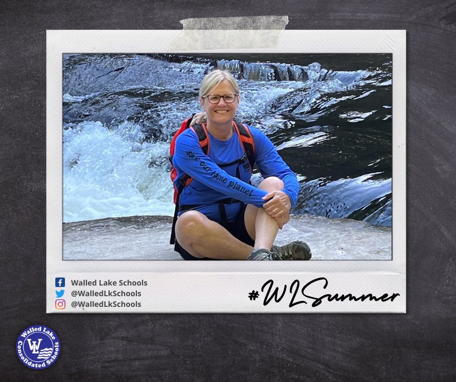 WalledLkSchools's tweet photo. Commerce Elementary's Mrs. Routledge enjoying her recent retirement on the trails in Ashville, North Carolina 🥾 #WLSummer
Show us how you're enjoying summer break! Email your photos to info@wlcsd.org for a chance to be featured! #EveryChildEveryDay https://t.co/SNQQhB2guE