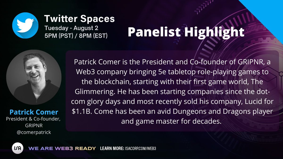 We can't wait to hear from <a href="/comerpatrick/">Patrick Comer</a> tonight on Twitter Spaces to learn about the latest and greatest on @The_Glimmering and find out what all this talk about <a href="/BastardBaboons/">BastardBaboons</a> is about! x.com/i/spaces/1DXGy…
#Freemint #g2m #NFT #Web3 #mrx