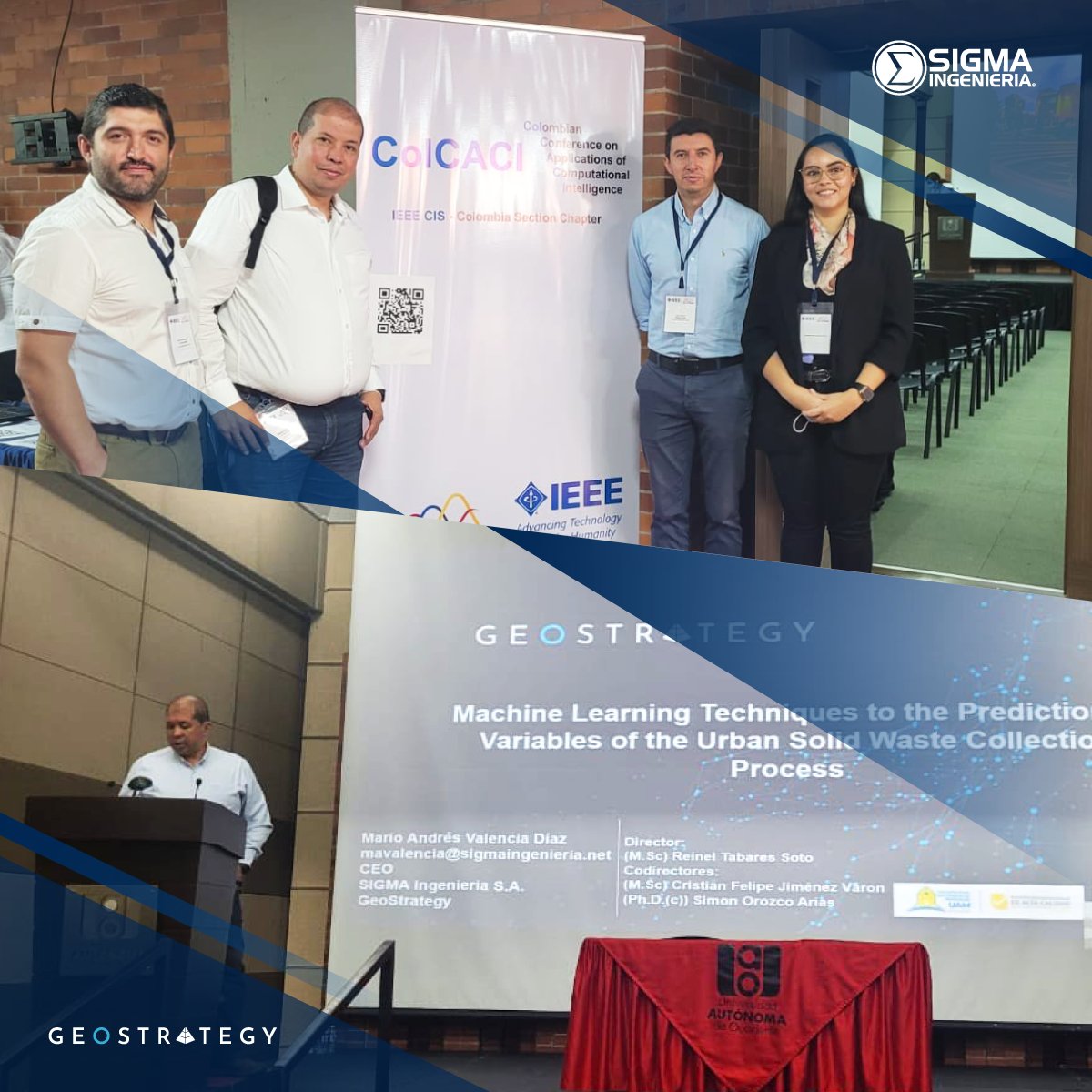 sigmaing's tweet photo. Participamos en el evento más importante en inteligencia computacional y áreas afines en Colombia y los países andinos. Conferencia Colombiana IEEE sobre Aplicaciones de la Inteligencia Computacional 2022.
#sigmaingenieria #innovacion #programadelfin #investigacion #ses https://t.co/lKXKtAeeNz