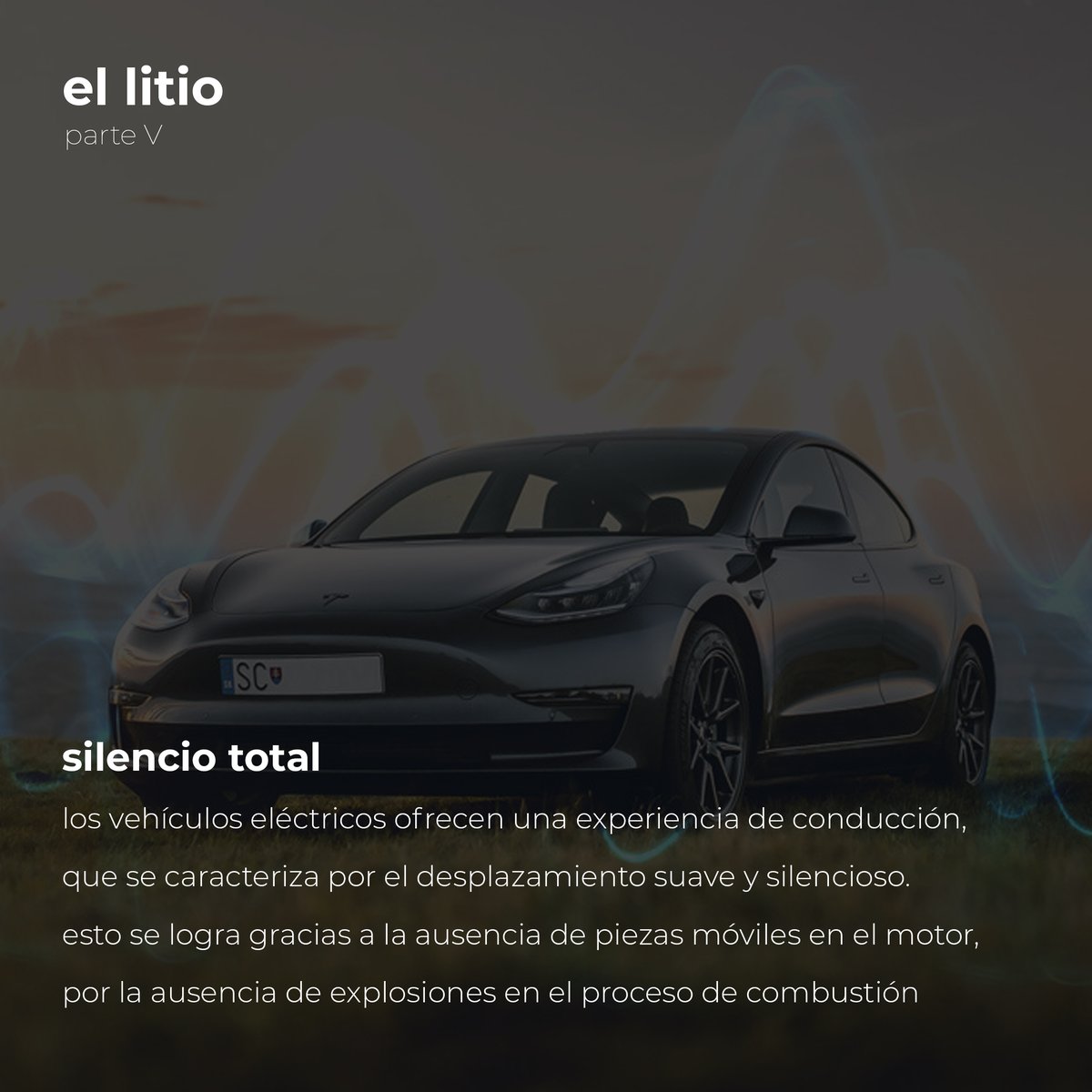 TEPSISA's tweet photo. 📌 Todo lo que tenés que saber sobre el #Litio | parte V

⭐️ Conoces cuáles son las #ventajas de los #vehículoseléctricos cuyas baterías son de #litio? https://t.co/wWqXMPVM7B