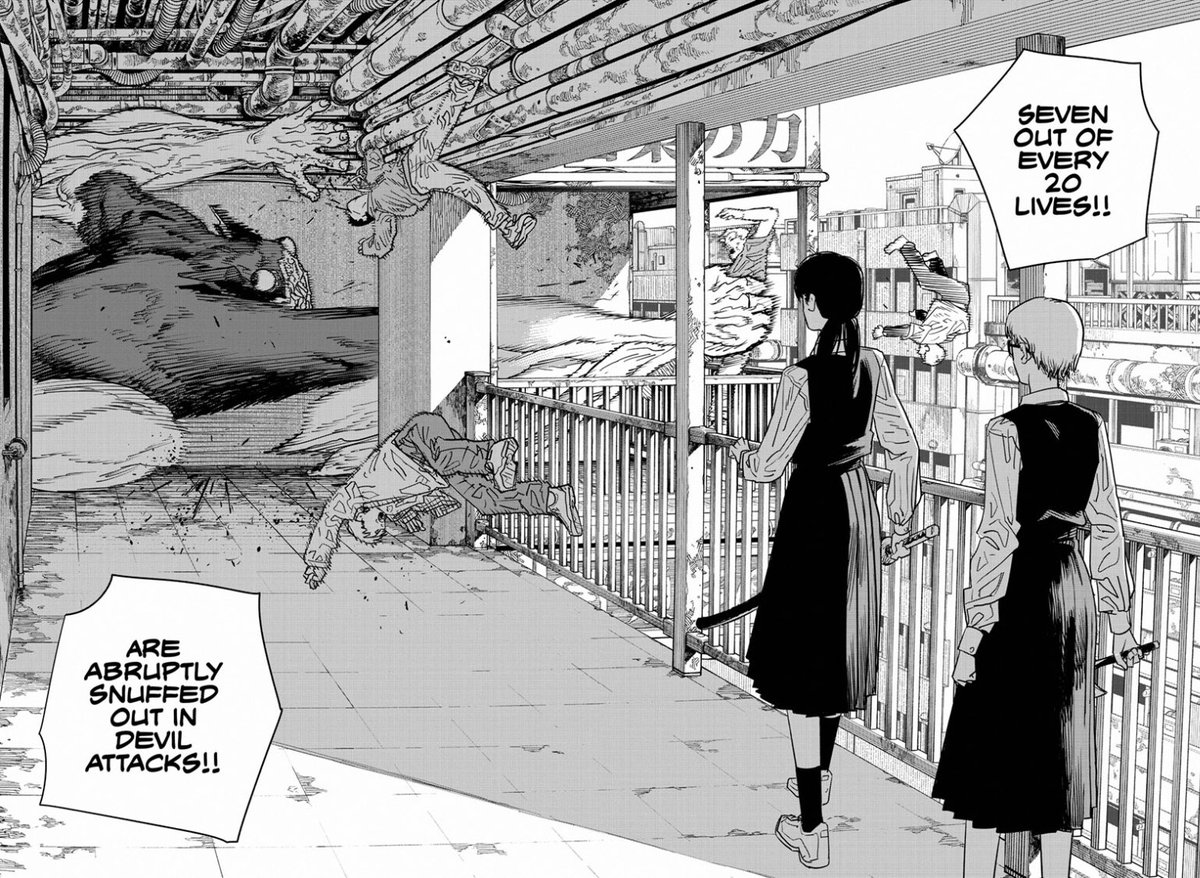 Stormlight0's tweet photo. #Chainsawman101 #CSM101

Another really great chapter of Chainsaw Man. Didn’t post about last chapter about last chapter but the Asa and Yuko friendship is wonderful. Unfortunately it will (probably) end horrifically for them knowing Fujimoto. https://t.co/hXqUbsE25j