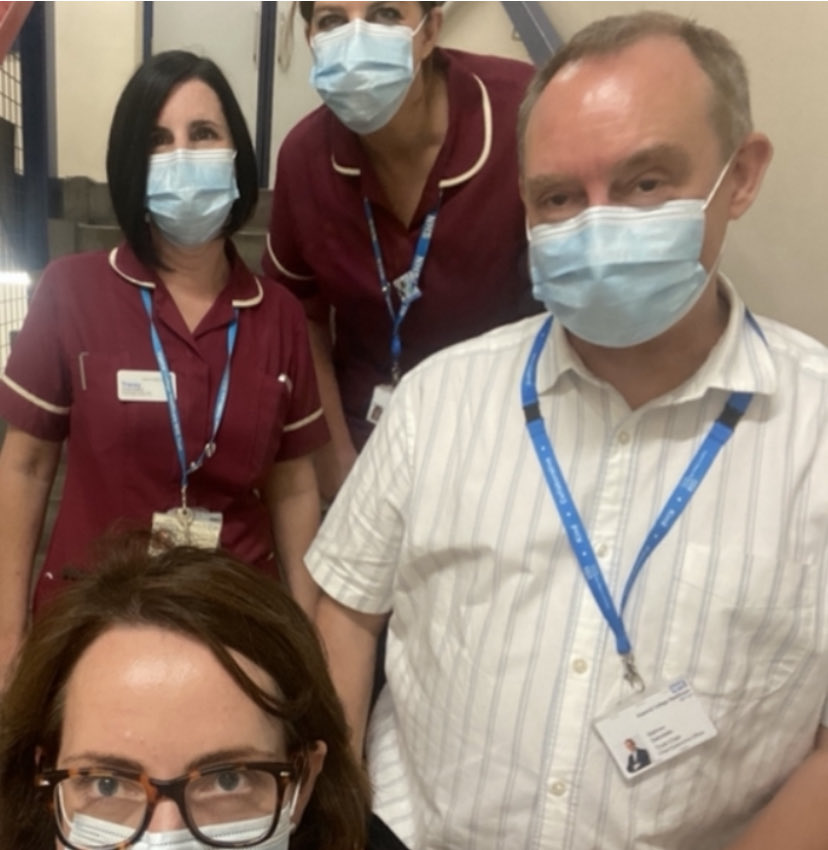 cleonvillapalos's tweet photo. A huge thank you to ⁦@mswindells⁩ for joining our accreditation visit today and supporting #NursesActive stair challenge ⁦@SigsworthJanice⁩ ⁦@V_Newport8⁩ ⁦@MarcelleTauber⁩ ⁦@AndyW_DCN⁩ ⁦⁦@sue_burgis⁩ ⁦#ImperialActive https://t.co/wsHrw3xmTF