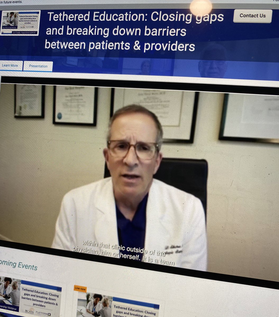 “I think this tethered educational programming approach is inspiring, because it helps us all to do better at what we're trying to to achieve.” -Dr. Neal Shore