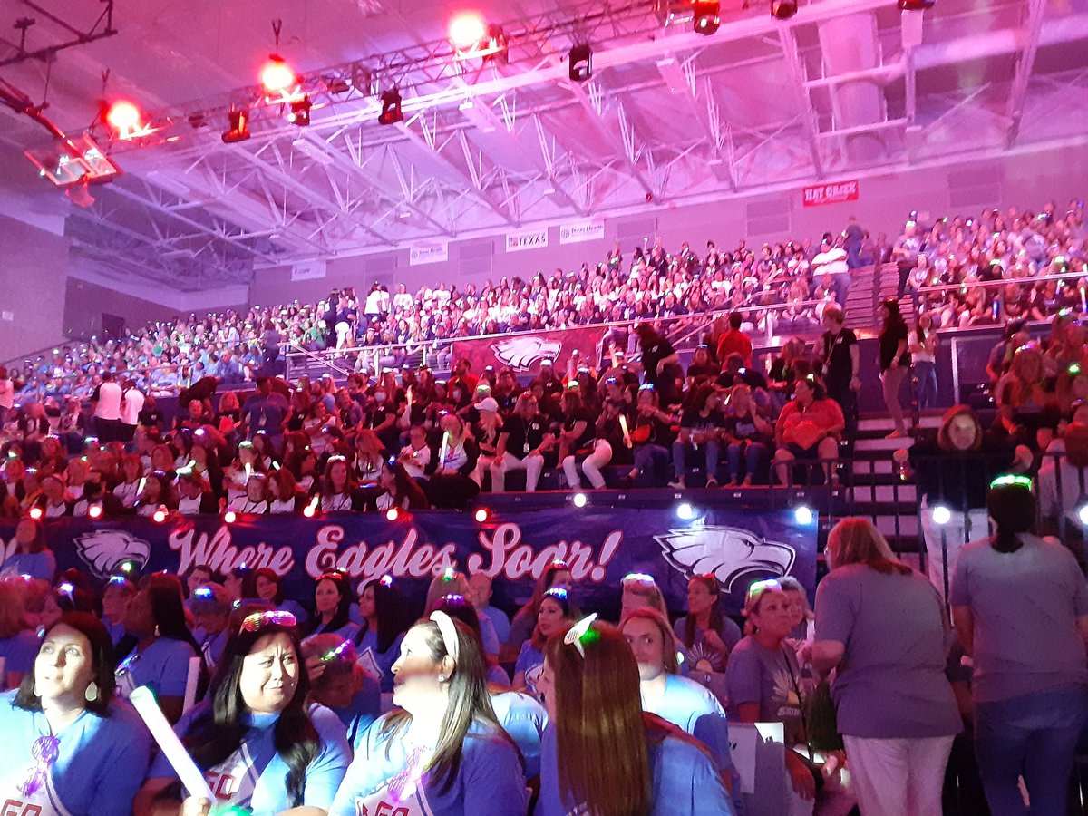 The <a href="/Allen_ISD/">Allen ISD</a> teacher convocation was SO. MUCH. FUN! Our teachers at the <a href="/AllenSTEAM/">Allen STEAM Center</a> came out and really showed our school spirit! 🥳❤