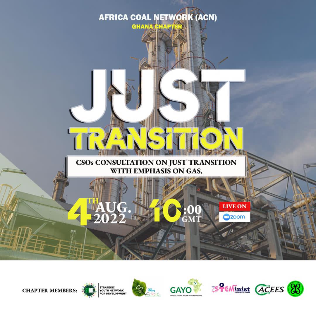 Strategic Youth Network For Development(SYND) (@syndghana) on Twitter photo Join the virtual meeting of the <a href="/AfricaCoalNet/">Africa Coal Network</a>- Ghana Chapter where CSOs will deliberate and take a position on gas as a just transition energy.
Please, click on the zoom link to join:
us02web.zoom.us/j/89460392267
Thank you. Join the virtual meeting of the <a href="/AfricaCoalNet/">Africa Coal Network</a>- Ghana Chapter where CSOs will deliberate and take a position on gas as a just transition energy.
Please, click on the zoom link to join:
us02web.zoom.us/j/89460392267
Thank you.