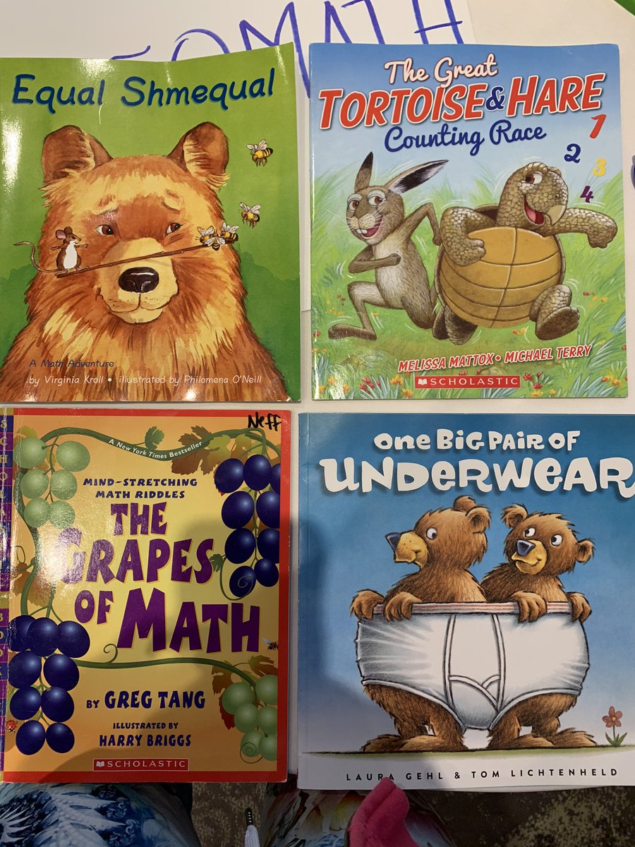 Math literature resources shared by <a href="/jasamneff/">Samantha Neff</a> for K-2. #Dnamath #lceeqmath