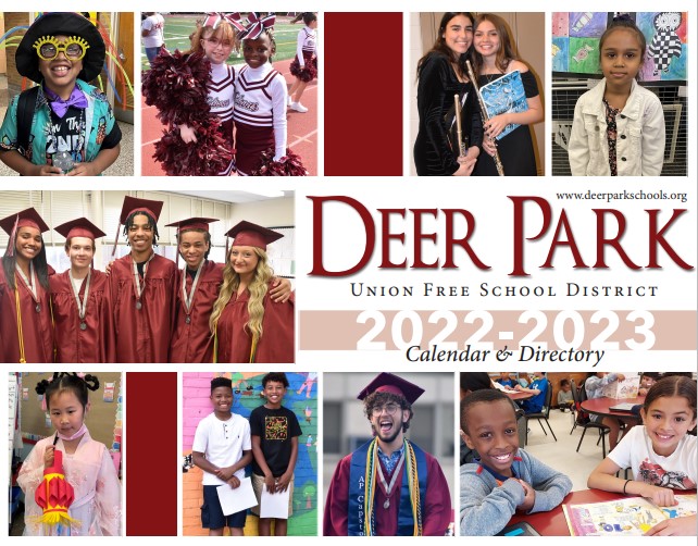 Deer Park Schools on X: "The Deer Park 2022-2023 district calendar and  directory is now available to view on the district website!  https://t.co/gYieQCIhGo #dpsdny https://t.co/CtocpcF5tn" / X
