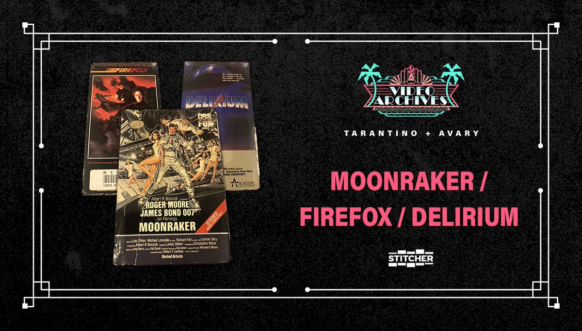 VideoArchives's tweet photo. Blast off to outer space with Quentin and Roger as they go toe to toe on Moonraker!  Then come back down to Earth where the duo will "think in Russian" with Firefox.  Then, to wrap up the episode: a spoiler free discussion on Delirium.  

OUT NOW: https://t.co/hBbtC6i0gn https://t.co/0AKhxp4XSq