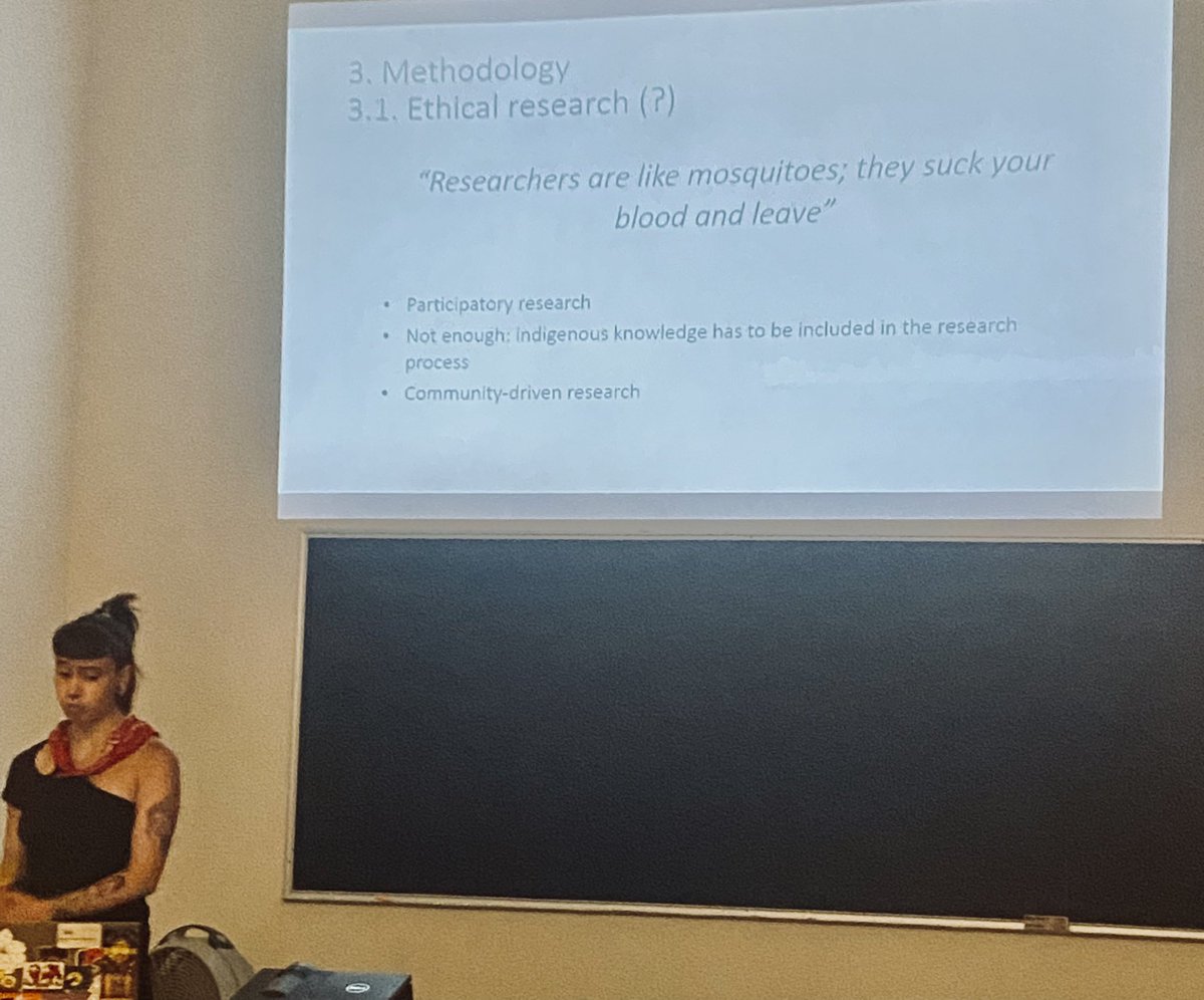 David Ludwig (@davidludwigwur) on Twitter photo Day 2 of <a href="/ProjectGeos/">Global Epistemologies and Ontologies (GEOS)</a> workshop in Oaxaca. <a href="/mbl_cerqueira/">Beatriz Lopes Cerqueira</a> getting straight to the issue of community-reseacher relations in Chiapas: "researchers are like mosquitoes; they suck your blood and leave“ Day 2 of <a href="/ProjectGeos/">Global Epistemologies and Ontologies (GEOS)</a> workshop in Oaxaca. <a href="/mbl_cerqueira/">Beatriz Lopes Cerqueira</a> getting straight to the issue of community-reseacher relations in Chiapas: "researchers are like mosquitoes; they suck your blood and leave“