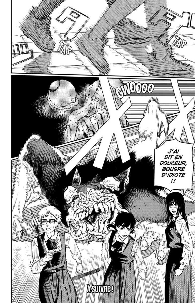 XOFKA_'s tweet photo. J'espère qu'on aura le retour de Denji dans le prochain chapitre pour fracasser le demon tout en ayant une entrer fracassante ou juste ridicule mais m'en fou j'veux juste le revoir bordel !!

#chainsawman #chainsawmanpart2 #csm101 https://t.co/WFm2Lr4hHt