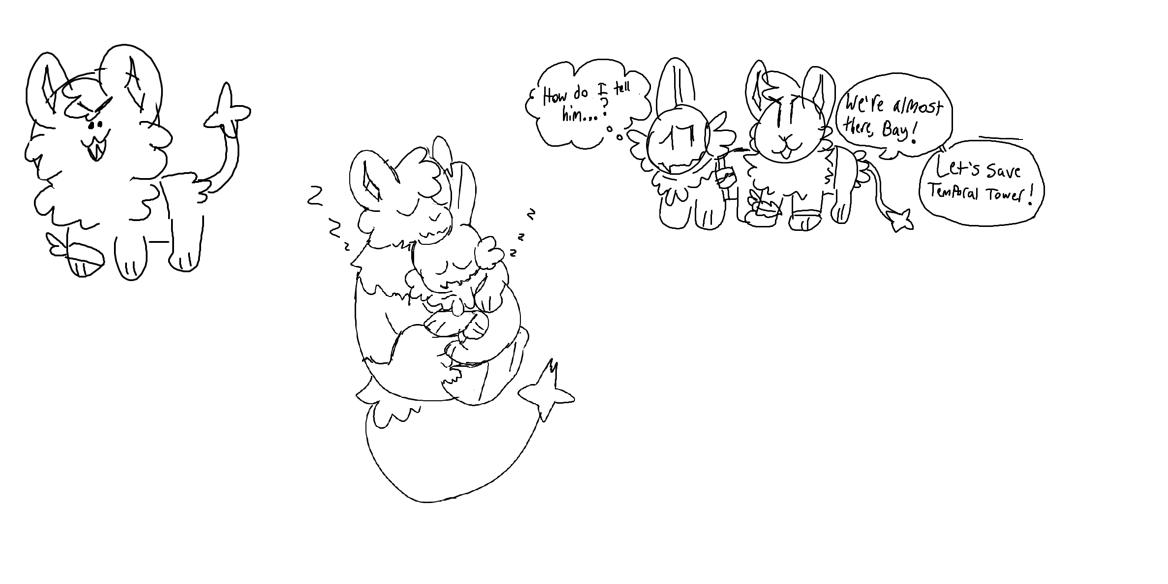trannesphibia's tweet photo. HAPPY PMD DAYYYYY im still very new to the PMD scene but i finished explorers of sky recently and it was STELLAR, so here's some art i did while on my playthrough! #PMD  #MysteryDungeon https://t.co/RVpN277rRv