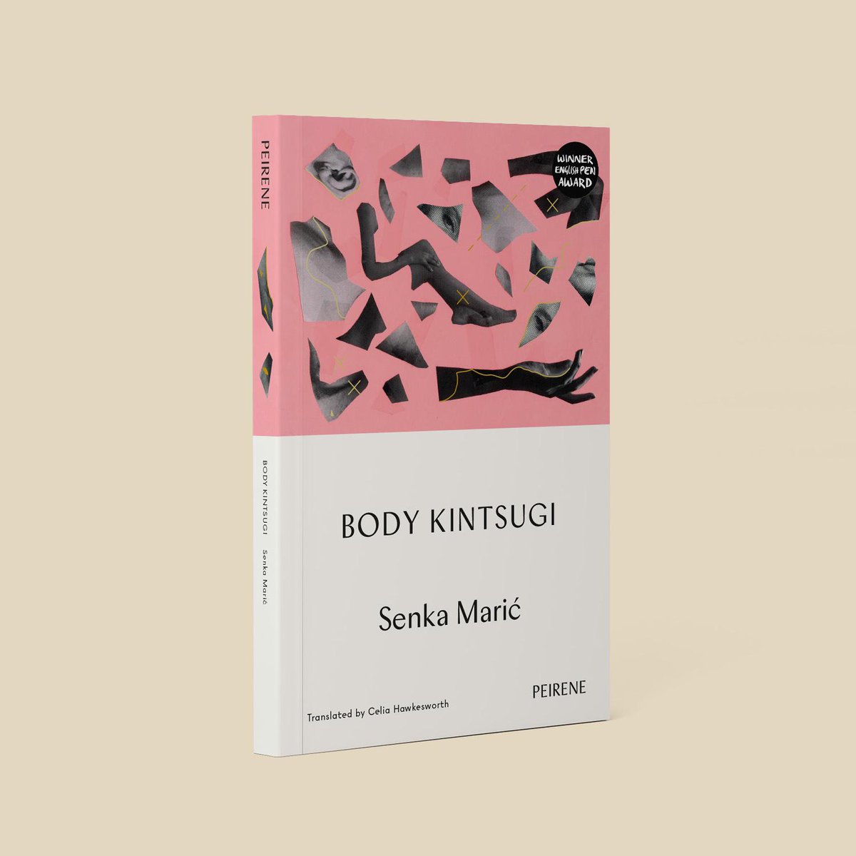 Introducing our next novella: Take a first look at the cover of the next Peirene title BODY KINTSUGI by Senka Marić, translated from Bosnian by Celia Hawkesworth, artwork by Najeebah Al-Ghadban. What do you think?