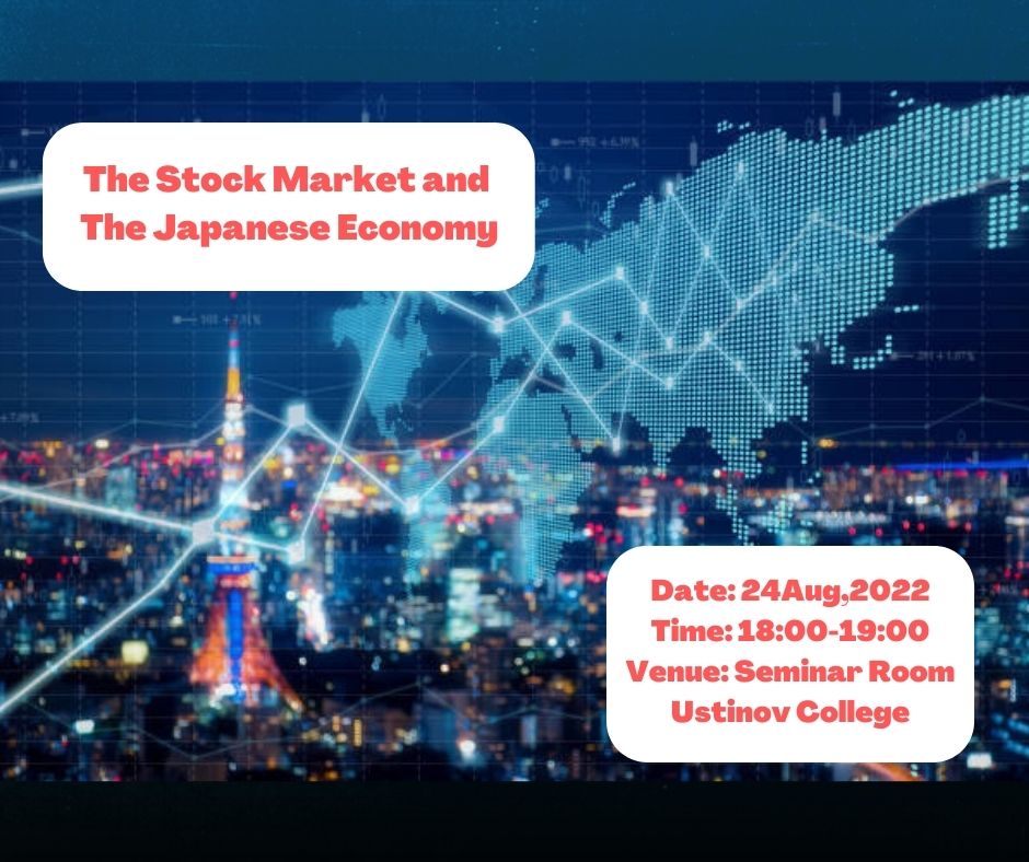 Our SUCCESS team will host Prof Eishu Kosuge, Principal of Teikyo Uni on the 24 August. To talk about the stock market &amp; the Japanese economy. 
Please book via the Eventbrite link: bit.ly/3vAZKgt 

#stockmarket #japeneseeconomy #gcp #success #ustinovians #globalcitizens