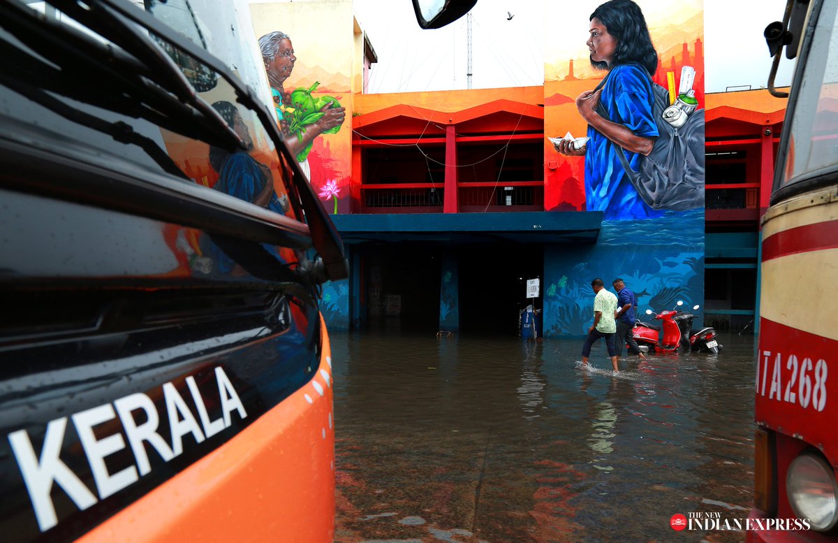 The Ernakulam KSRTC bus station that was flooded following the heavy rain.
#Ernakulamksrtc
#KSRTC #Kochi #floods2022
@NewIndianXpress @xpresskerala
@MSKiranPrakash @pendown @shibasahu2012