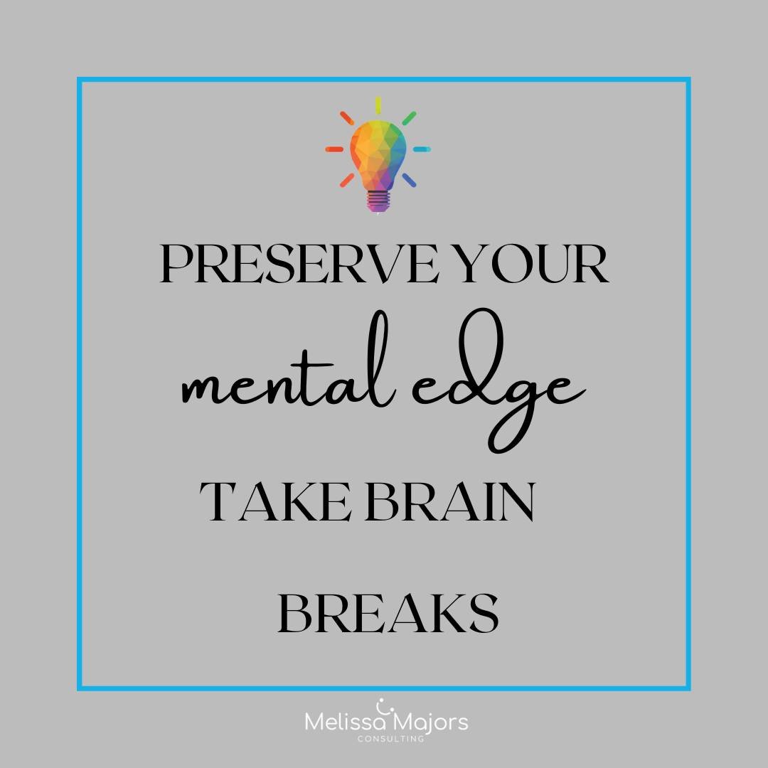 BRAIN CHECK! 🧠🧠
Have you taken a mental break lately?

Leadership demands a lot of focus. Intentional effort requires our brain to rewire and refocus constantly. So while it is essential to remain consistent, taking a mental break is just as important.