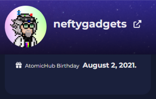 NeftyGadgets's tweet image. Hey there #WAXFAM it's Doc's @Atomichub Birthday!🥳Looking forward to another year creating on #WAXP #NeftyBlocks