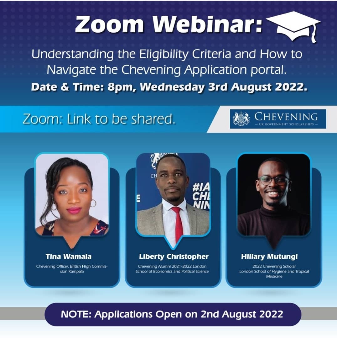 Got questions about the #Chevening Scholarship? We gatchu. Join us tomorrow.👇🏿

Zoom link: lse.zoom.us/j/81081034111?…