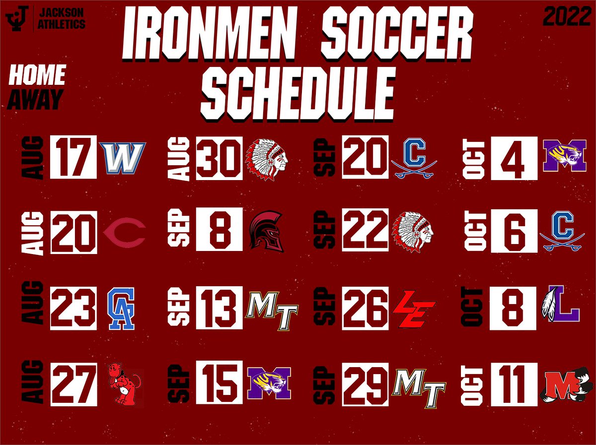 Schedule for this upcoming season!