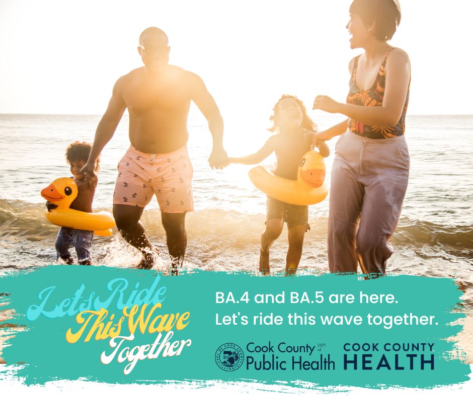 CCDPH urges suburban Cook County residents to take the following actions to protect themselves and others from COVID-19 infection and serious illness. We can ride this wave together!
Find 5 Easy Steps to Protect Yourself &amp; Others: ow.ly/7wrh50K1eq1