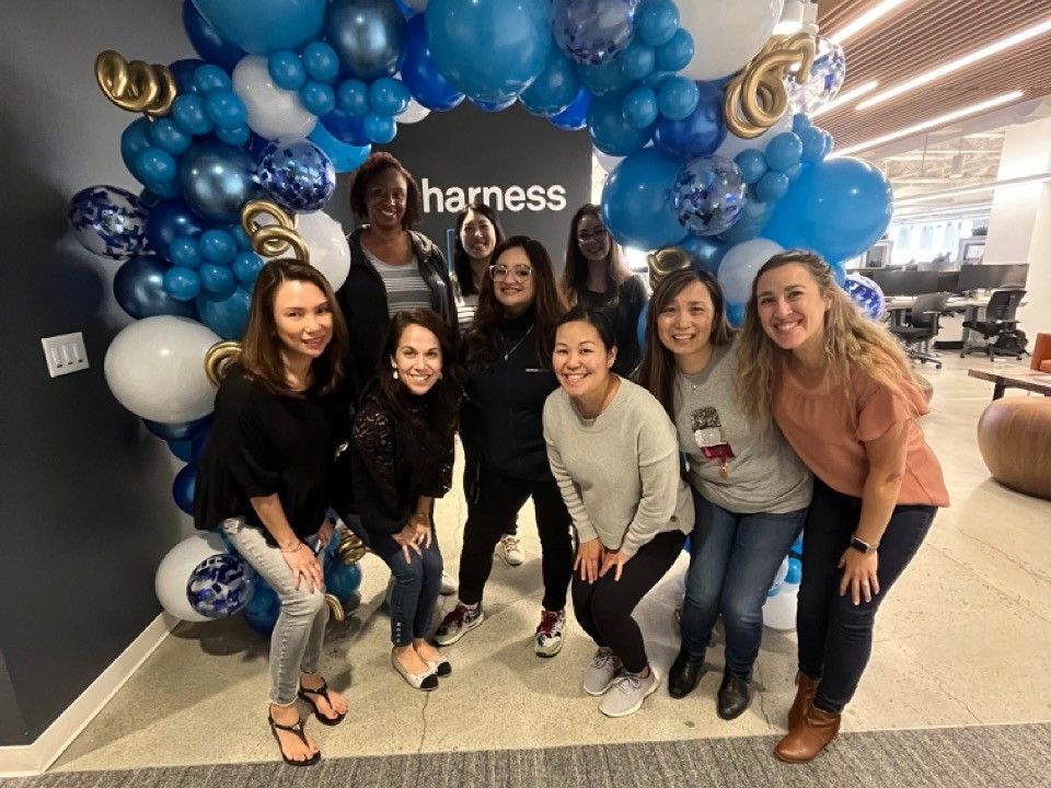 LuanLamSF's tweet photo. Last week was full of celebrations as #Harness came together for the grand opening of the new Headquarters in San Francisco; and closed out the week with our traditional rooftop EOQ happy hour! Every quarter we #CelebrateTogether all the milestones we have accomplished as a team. https://t.co/PzIc75HQ7q