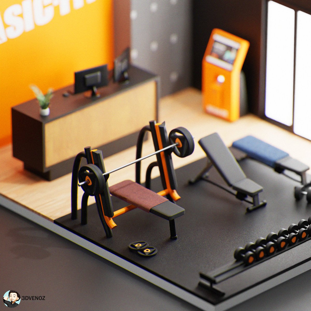 3dvenoz's tweet photo. Isométrie 3D - Basic Fit
@BasicFitFr 
 
#3D #art #graphiste 

RT &amp; FAV pour donner de la force ;) https://t.co/LHBoHkgebh
