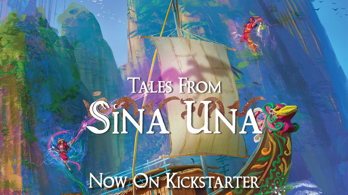 seersword's tweet photo. 🌕Tales from Sina Una🐉
The all new 5e compatible adventure anthology book is now on Kickstarter! Take a closer look at the Islands of Sina Una and explore the many stories it has to tell. We thank you all for all the support Sina Una has received, we hope to make it even better. https://t.co/BzCKXpWoAg
