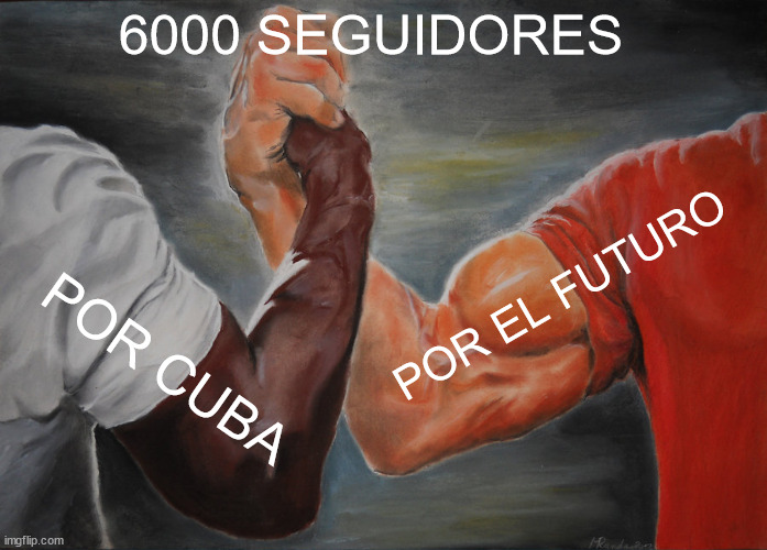 Buenas tardes mi #IslaRebelde. Llegué a los 6K seguidores! Muchas gracias a todos los amigos que me siguen. Un abrazo revolucionario y nos vemos, #ConFilo, en las redes.