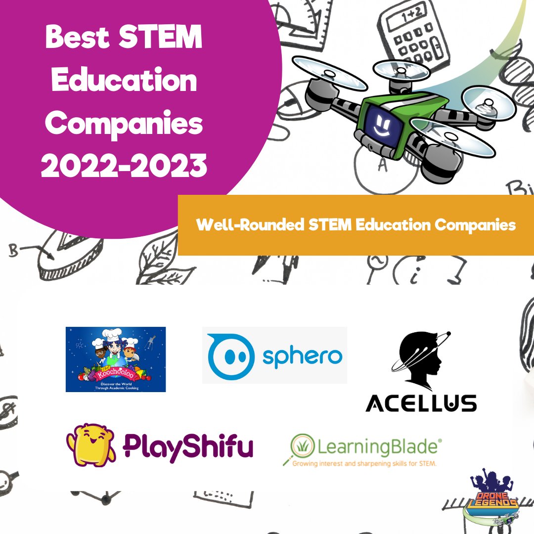 Drone_Legends's tweet photo. It’s #edtech Tue. time again - and we’re here to feature some of the best #STEM companies of 2022-2023.
#STEM #STEMeducation #STEMlearning #dronelegends #STEMcompanies #STEMed #STEMteacher https://t.co/SPTjlWIa4D
